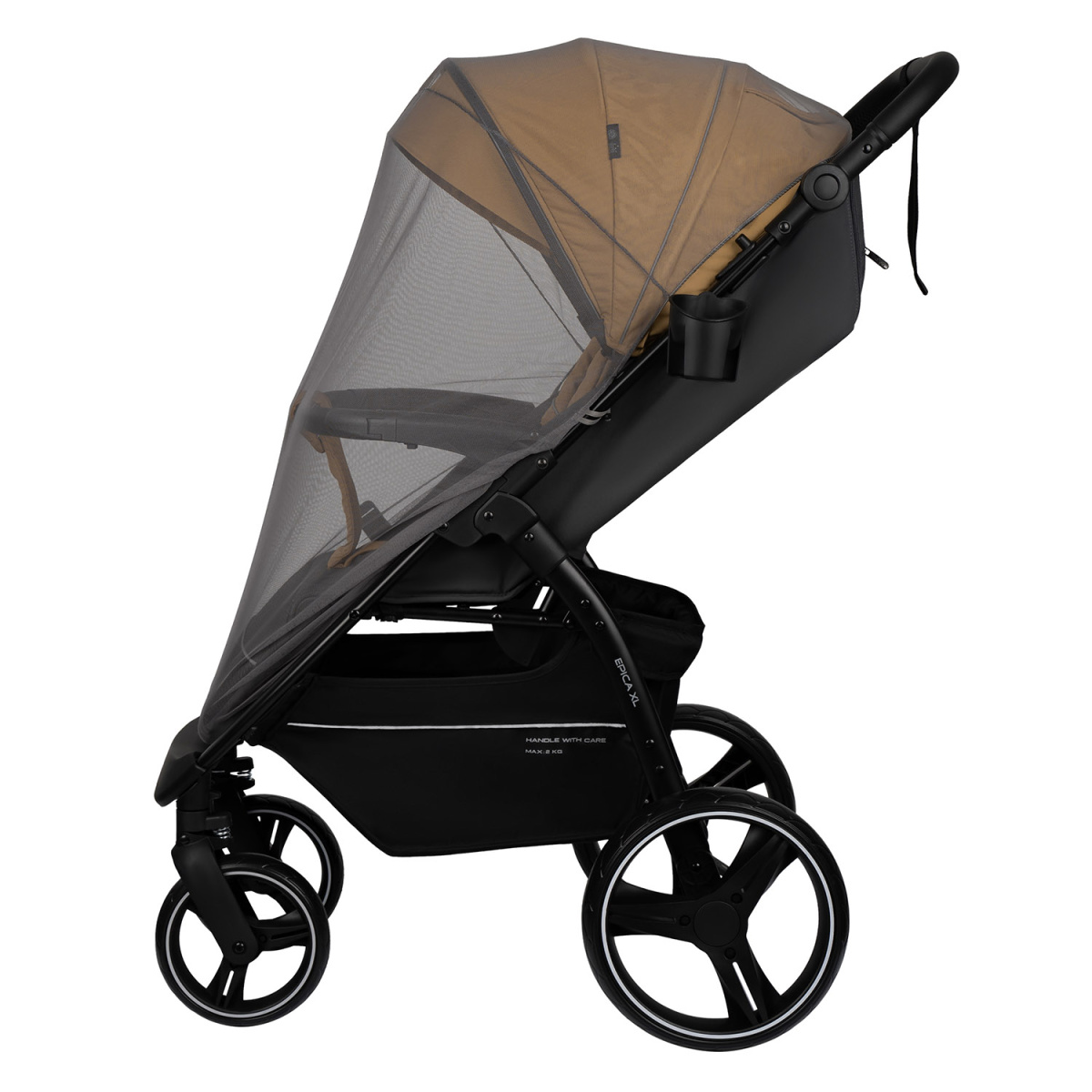 Коляска прогулочная Indigo EPICA XL бежевый-серый