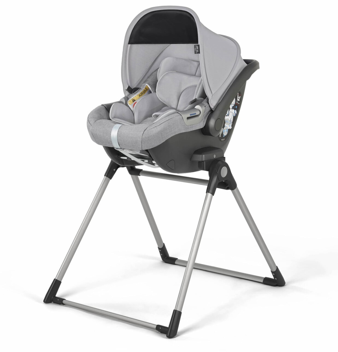 Коляска 3 в 1 Inglesina Aptica  с подставкой под люльку Stand Up, Silk Grey