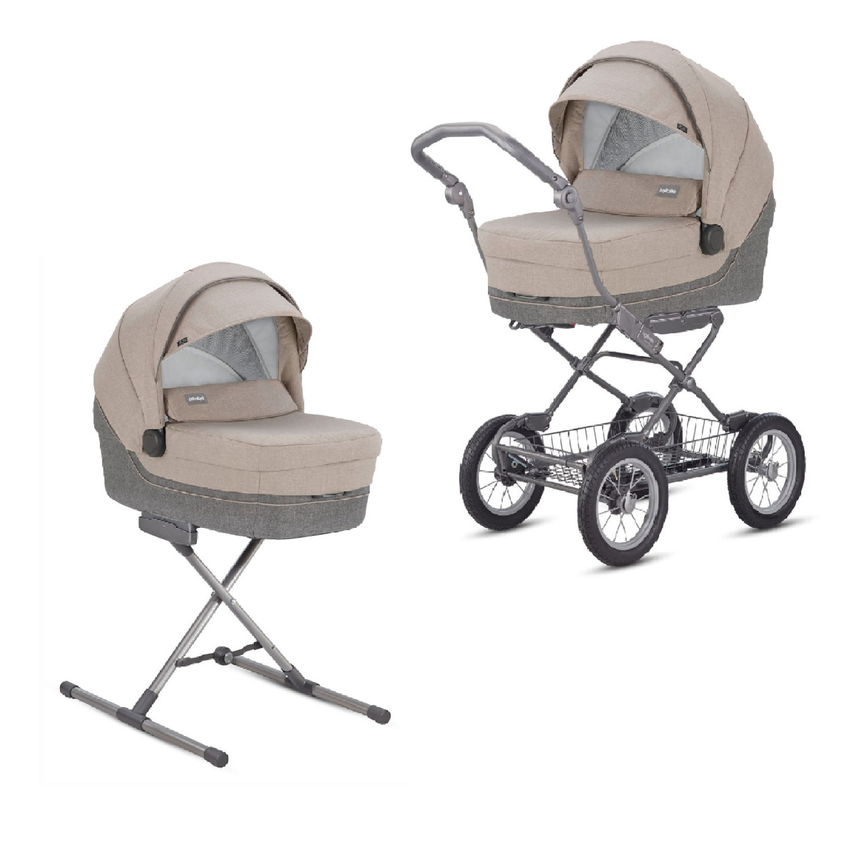 Коляска Sofia System Duo 2 в 1 на шасси Ergo Bike (AA15N6BMB + AE15H6100), цвет BERMUDA BEIGE