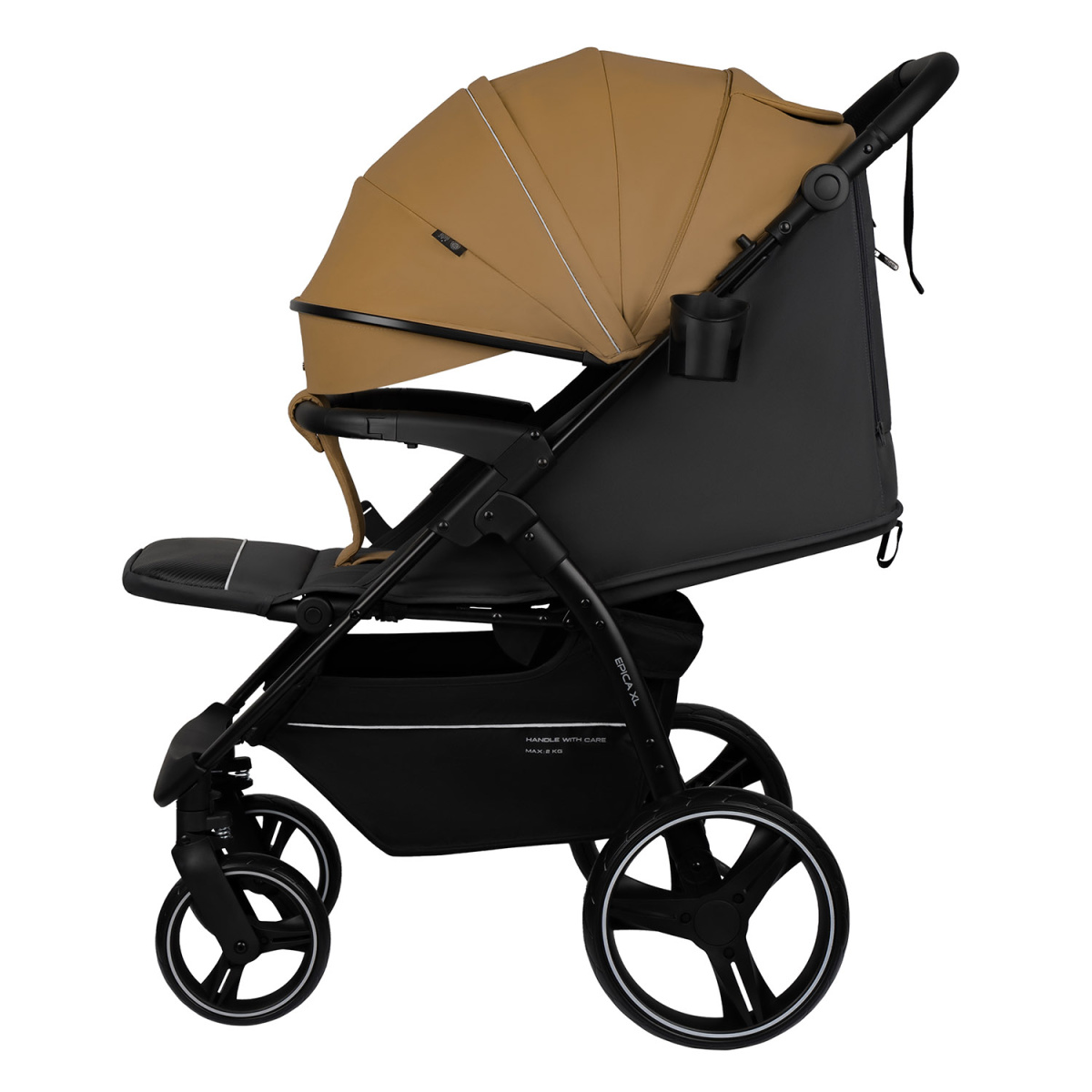 Коляска прогулочная Indigo EPICA XL бежевый-серый