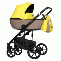 Коляска 2 в 1 Riko Basic Ozon Ecco 26, лимонный-бежевый