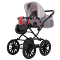 Коляска 2 в 1 Rant Fabio Classic 02 серо-красный
