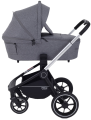Коляска 3 в 1 MOWBaby ZOOM PU RA087 Silver Grey