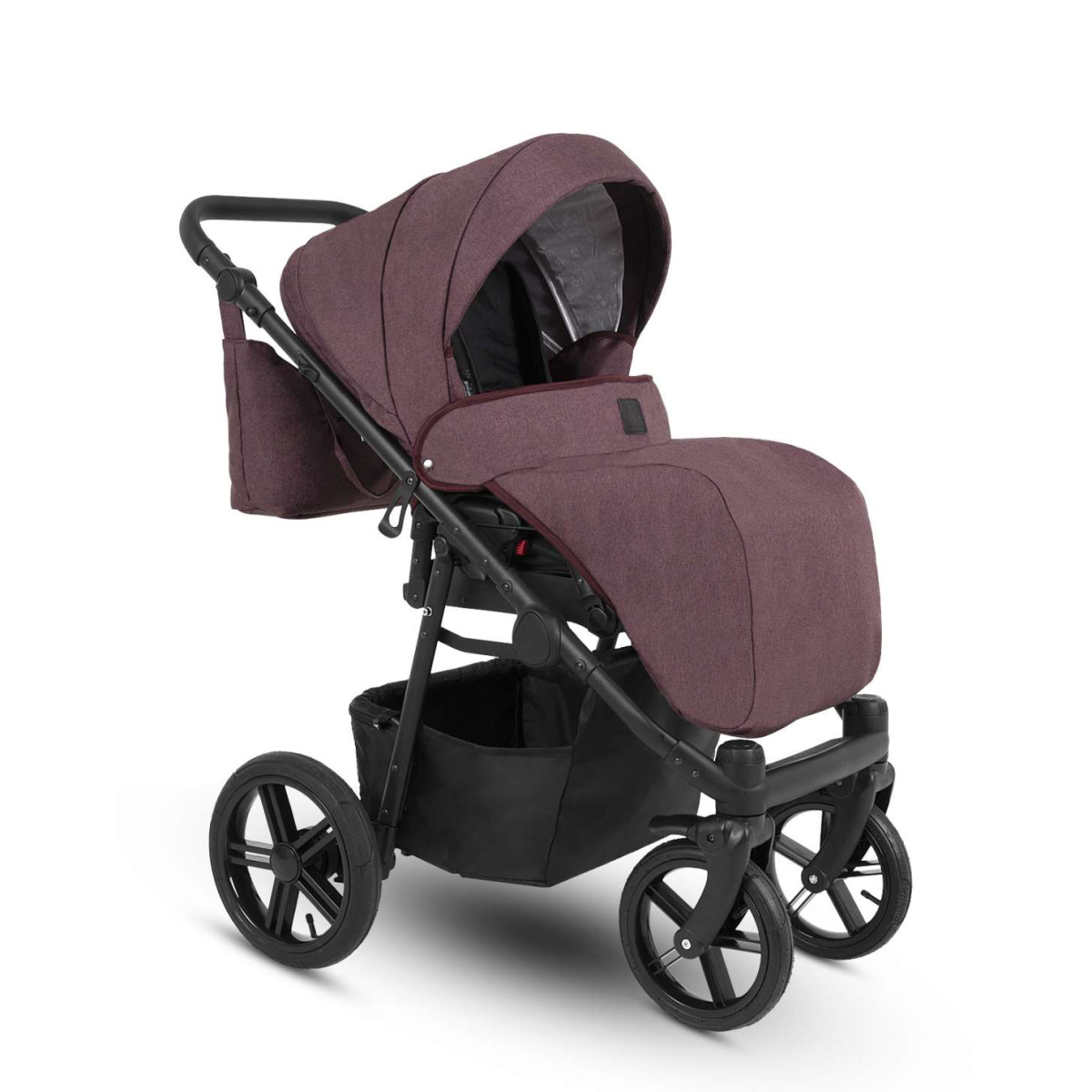 Коляска Camarelo Picco 2 в 1 гранатовый меланж