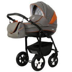 Коляска 3 в 1 Rant Fabio Lux 05 серо-оранжевый