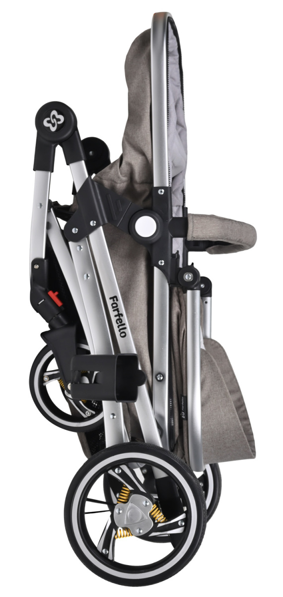 Коляска трансформер Farfello Pristina (Коричневый PS-14)