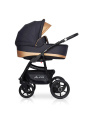 Коляска 2 в 1 Riko Basic Alfa Ecco 02 черно-золотистый