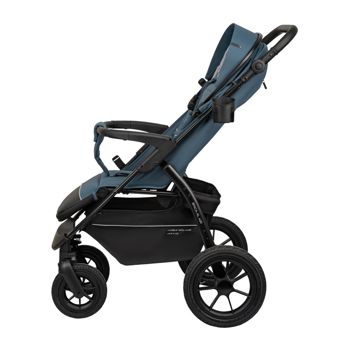 Коляска прогулочная Indigo EPICA XL AIR с сумкой синий