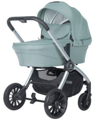 Коляска модульная 2в1 Farfello Baby shell BBS (BBS-15 Green/Зеленый / серебро)