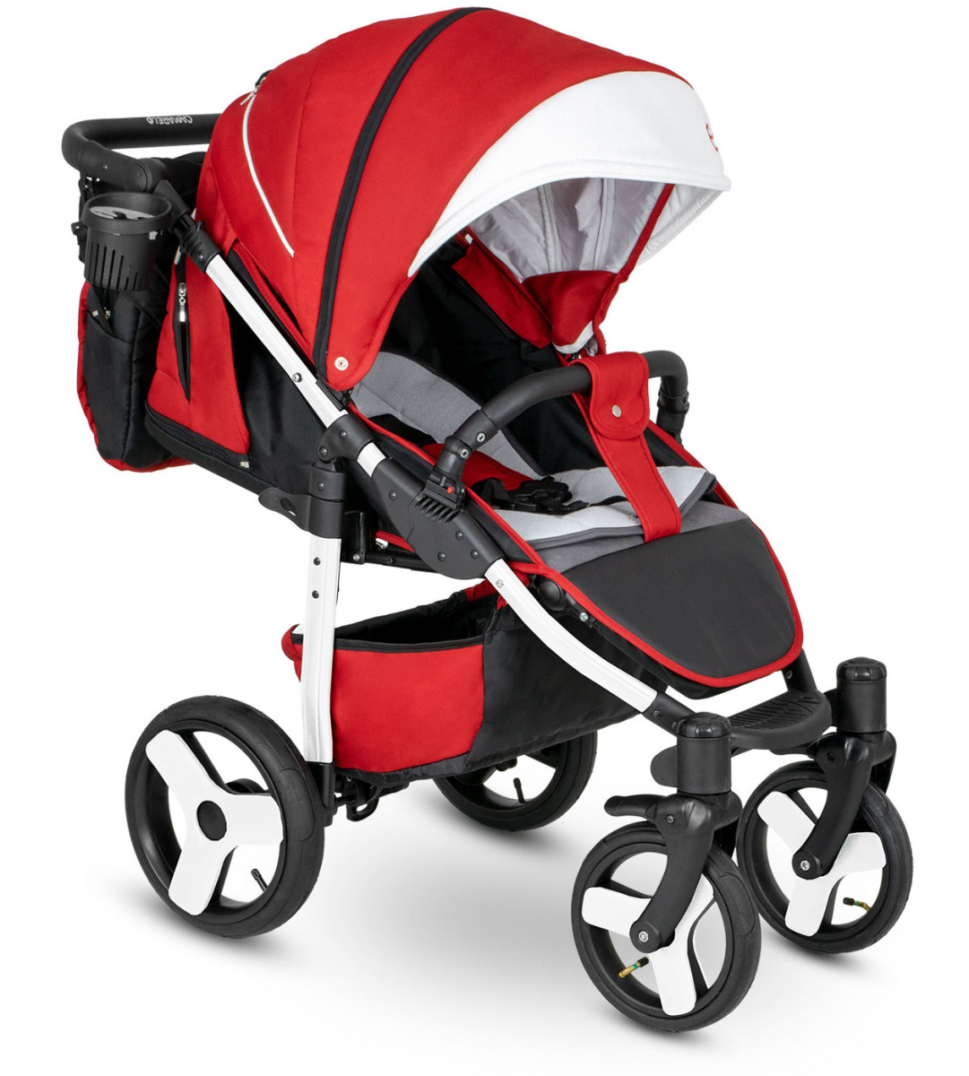 Прогулочная коляска Camarelo Elf черная рама красный