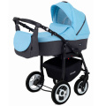 Коляска 2 в 1 Rant Dream 09 серый-голубой