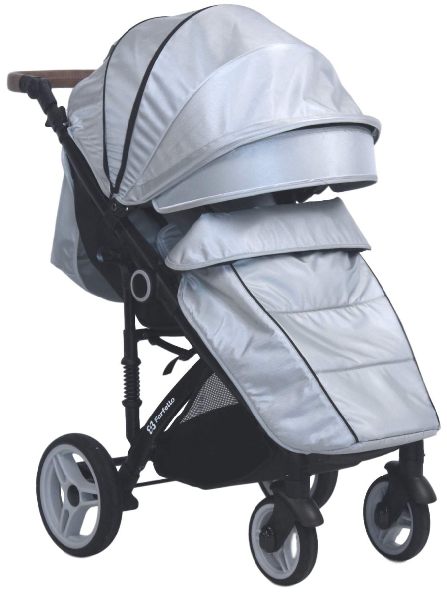 Коляска детская прогулочная Farfello Bino Angel Comfort (Silver/ серебристый)