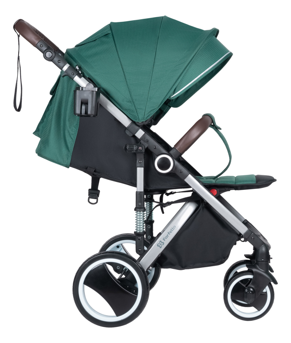 Коляска детская прогулочная Farfello Bino Angel Plus (Ultramarine green/Ультрамариновый зеленый)