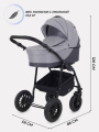 Коляска Rant Siena 2024 02 темно-серый - светло-серый
