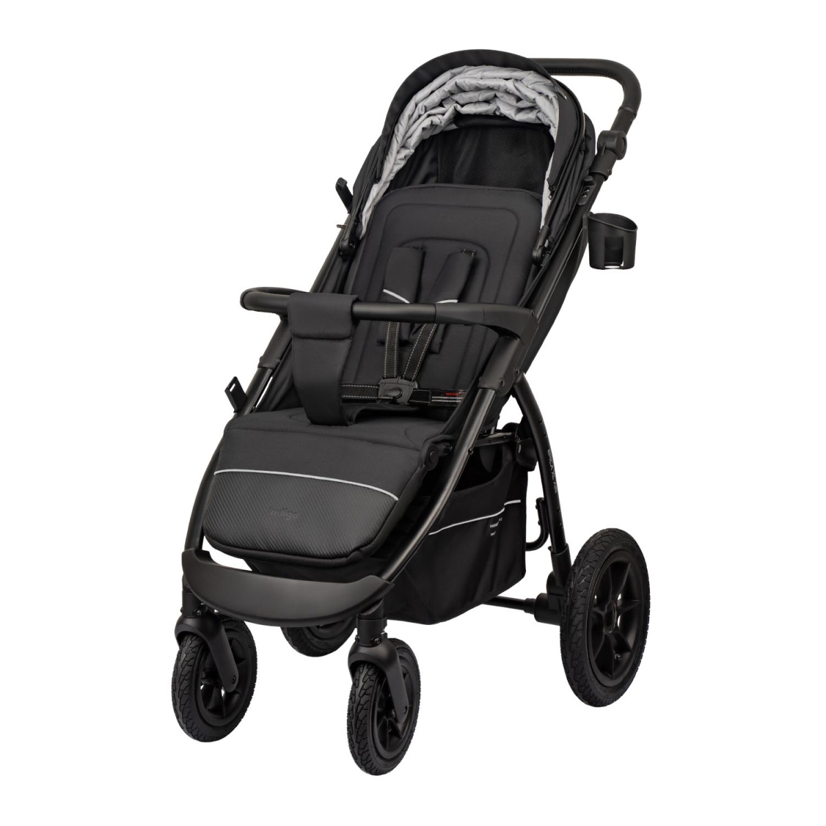 Коляска прогулочная Indigo EPICA XL AIR с сумкой черный