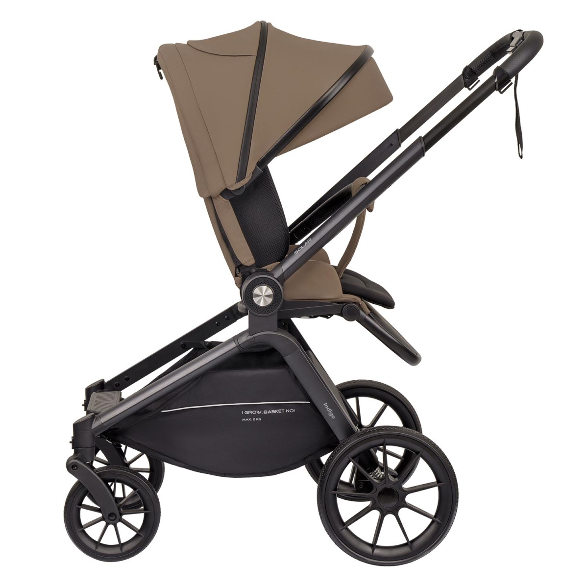Коляска прогулочная Indigo SOLAR темно-бежевый