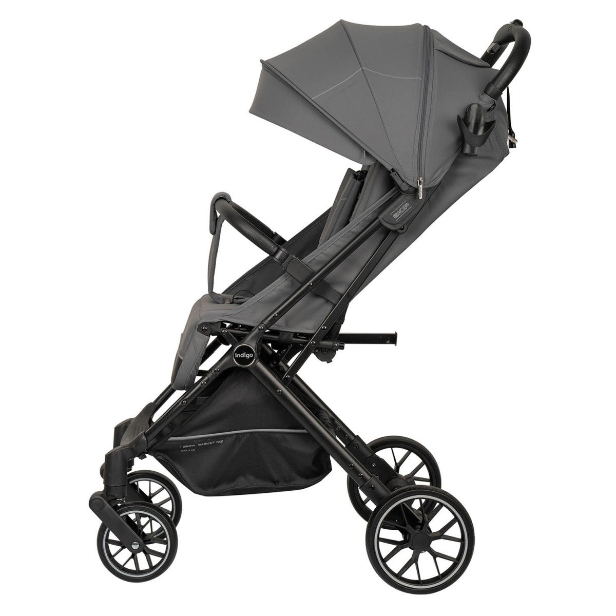 Коляска прогулочная Indigo SKIP темно-серый