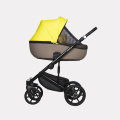 Коляска 2 в 1 Riko Basic Ozon Ecco 26, лимонный-бежевый