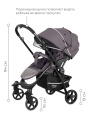 Коляска прогулочная Mowbaby Turbo RA020 Carbon. Цвет: Графит