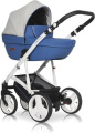 Коляска 2 в 1 Riko Basic Aicon 03 серо-синий