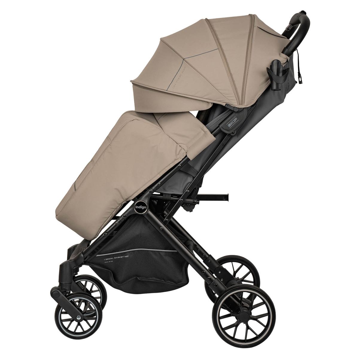 Коляска прогулочная Indigo SKIP бежевый