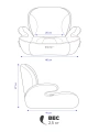 Автокресло-бустер Rant Micro MAX Isofix группа 3 (22-36 кг) Black