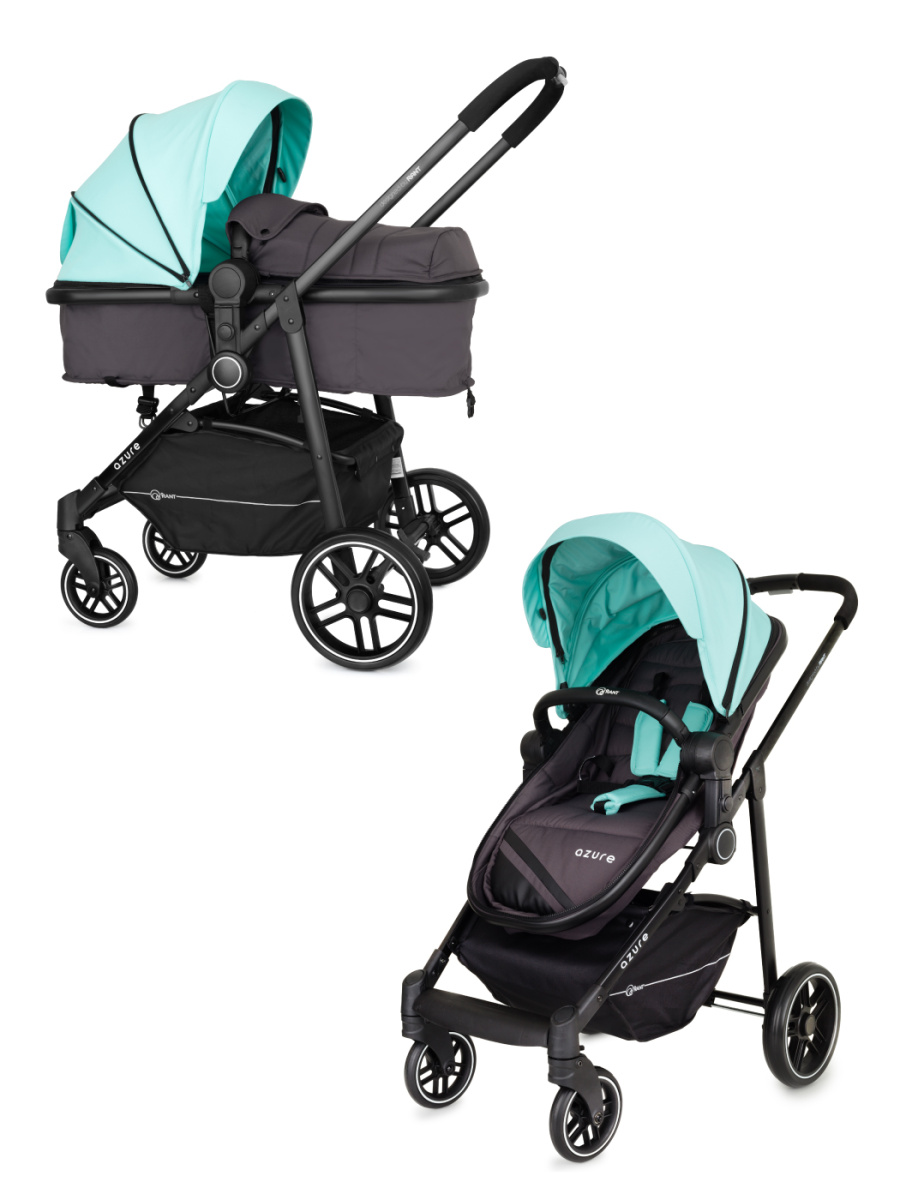 Коляска-трансформер 2 в 1 Rant Azure Star RA147 alu. Aruba Blue. Цвет: Голубой