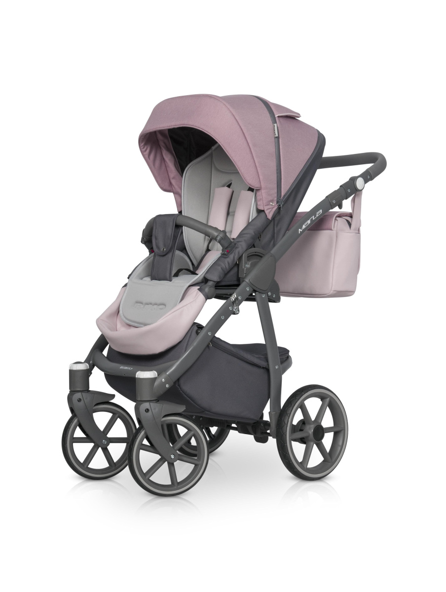 Коляска 3 в 1 Riko Marla 01 розовый