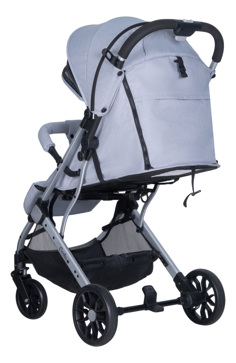 Коляска детская прогулочная Farfello COSTA Linda Silver (Grey/ серый L-1)