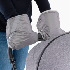 Муфта-варежки для рук на коляску Топотушки серый