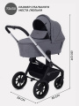 Коляска 3 в 1 Mowbaby Zoom Silver 2025 grey