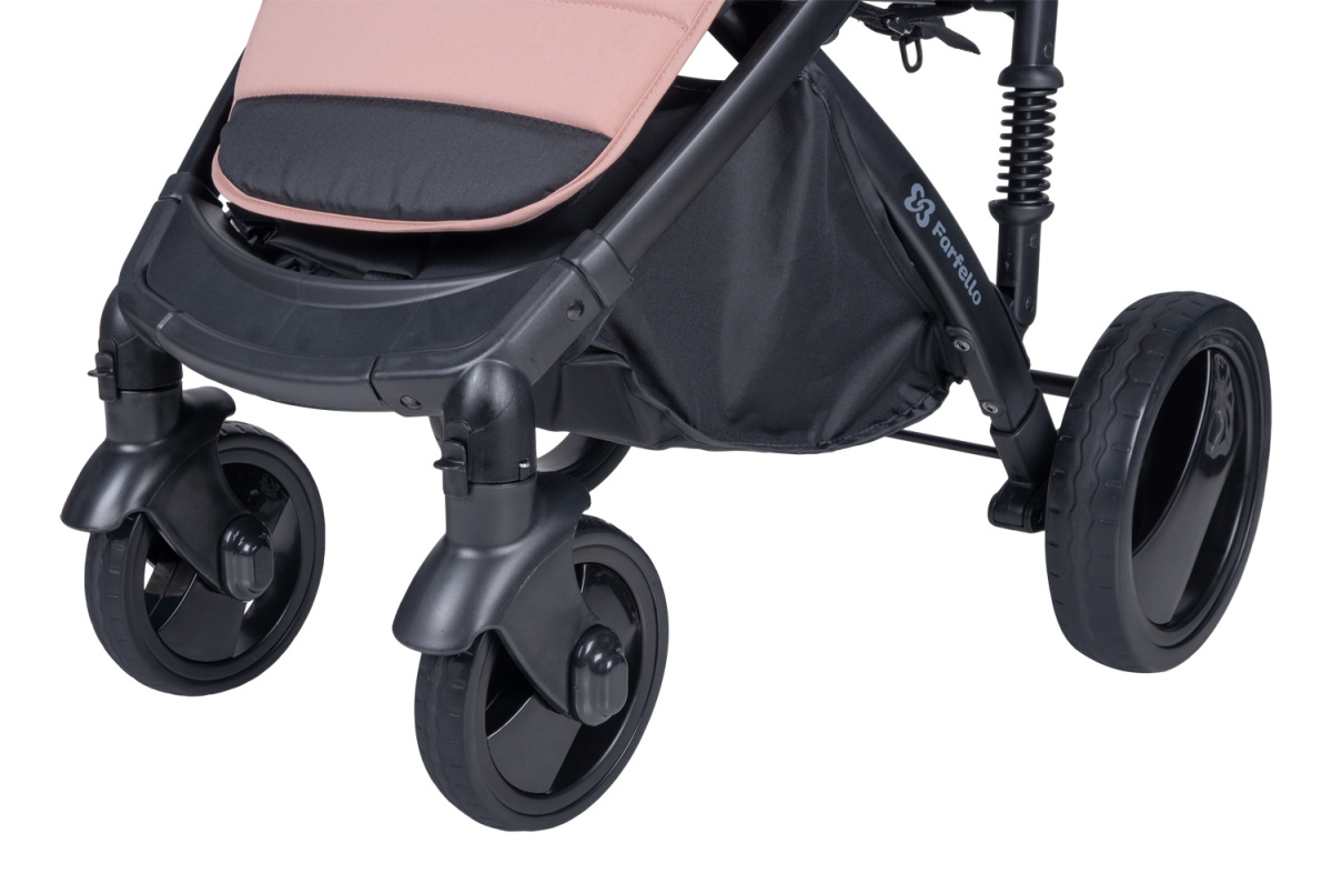 Коляска детская прогулочная Farfello Bino Angel Plus (Powdery/Пудровый)