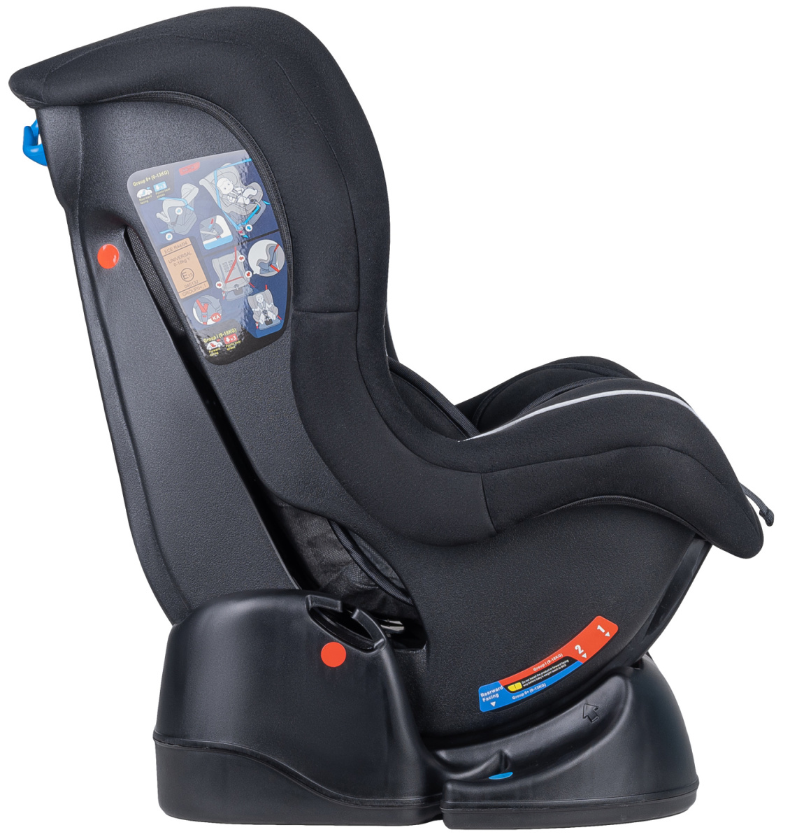 Автокресло детское Farfello GE-B велюр черное Total black velvet