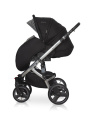 Коляска 3 в 1 Riko Bruno Silver 31 черный